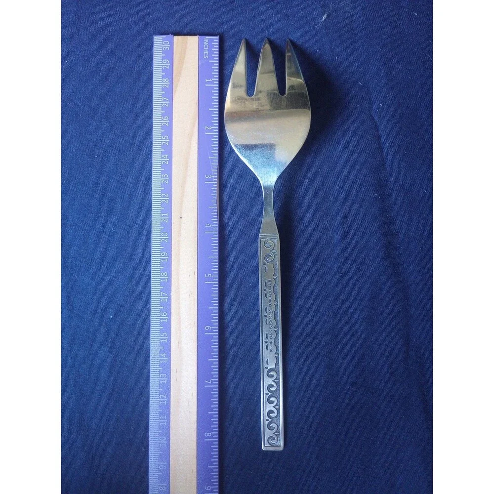 International Decorator Stainless Steel Cold Meat Fork- Discont Forecast Pattern